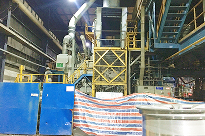 3.5t/h 美式熔铝炉筑炉施工
